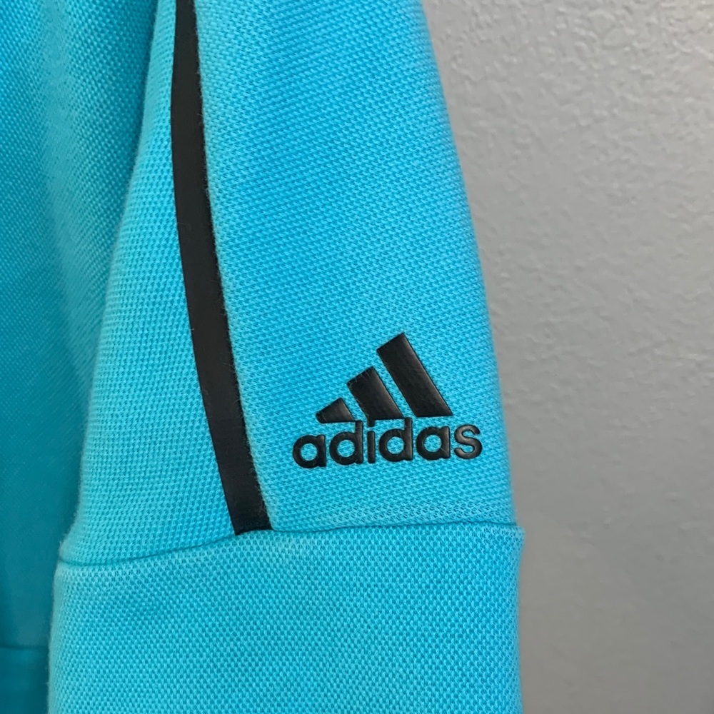 adidas Women's Turquoise Full-Zip Sweatshirt - Picture 2 of 8